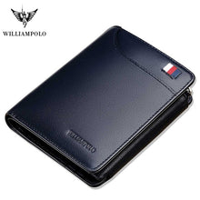 Load image into Gallery viewer, WILLIAMPOLO Luxury Brand Hight Genuine Leather Men Wallet