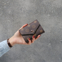 Load image into Gallery viewer, Printing flower women wallet small zipper