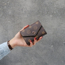 Load image into Gallery viewer, Printing flower women wallet small zipper