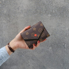 Load image into Gallery viewer, Printing flower women wallet small zipper