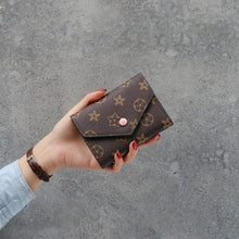 Load image into Gallery viewer, Printing flower women wallet small zipper