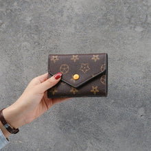 Load image into Gallery viewer, Printing flower women wallet small zipper