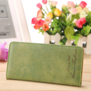 Womens Bag Matte Leather Wallet