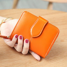Load image into Gallery viewer, Brand Wallet Women Oil Wax Genuine Leather Wallet