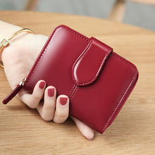 Load image into Gallery viewer, Brand Wallet Women Oil Wax Genuine Leather Wallet