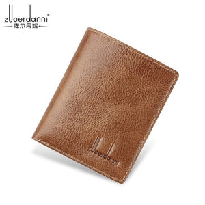 Thin Wallet Men Small Wallets Quality leather