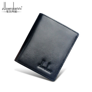 Thin Wallet Men Small Wallets Quality leather