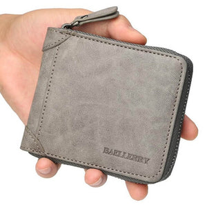 Mens Leather Wallet Men Business ID Card Holder